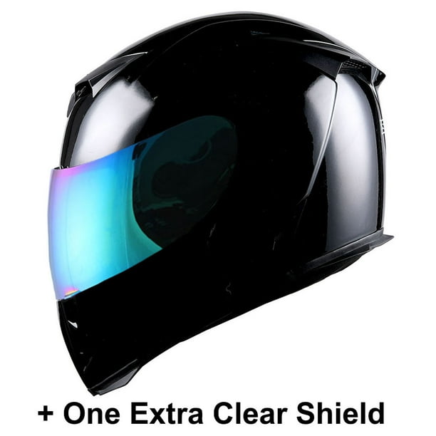 1STorm Motorcycle Full Face Helmet Star King Matt Green Size Large 57-58 CM,22.4//22.8 Inch One Extra Clear Shield
